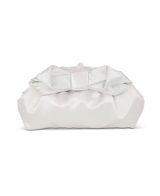 Woman's Briella Structured Bow Pouch Clutch