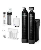 Aquasure Signature Elite | 600,000 Gallons Whole House Water Filter Treatment Bundle with 32,000 Grains Softener, 75 Gpd Reverse Osmosis System