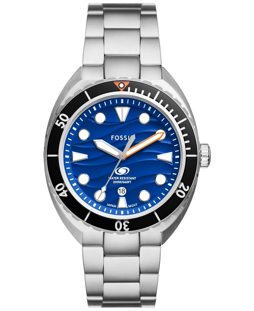 Fossil Men's Breaker Three-Hand Date Stainless Steel Watch 42mm