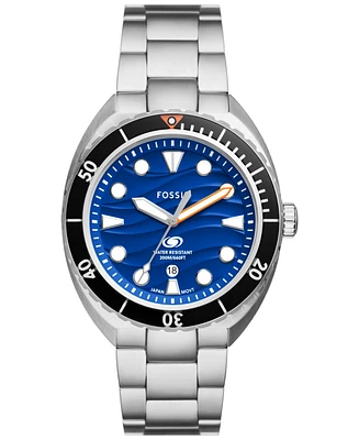 Fossil Men's Breaker Three-Hand Date Stainless Steel Watch 42mm