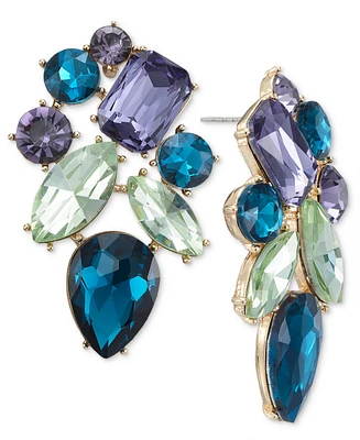 I.n.c. International Concepts Gold-Tone Crystal Cluster Drop Earrings, Created for Macy's