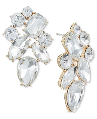 I.n.c. International Concepts Gold-Tone Crystal Cluster Drop Earrings, Created for Macy's