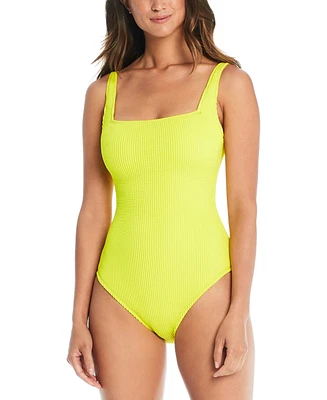 Bleu by Rod Beattie Women's Square-Neck One-Piece Swimsuit