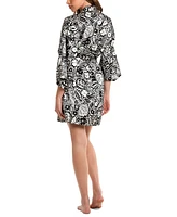 Linea Donatella Women's Rylie Printed Satin Robe