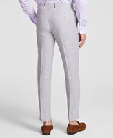 Bar Iii Men's Slim-Fit Linen Suit Pants, Created for Macy's