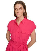 Dkny Women's Gauze Midi Shirtdress