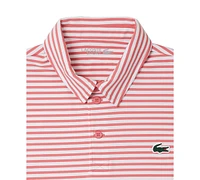 Lacoste Men's Short Sleeve Striped Performance Polo Shirt