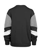 Women's '47 Brand Black Detroit Pistons 2023/24 City Edition Nova Crew Sweatshirt