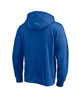 Men's Fanatics Royal Indianapolis Colts Hometown Collection Ind Fitted Pullover Hoodie