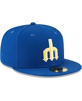 Men's New Era Blue Seattle Mariners Cooperstown Collection Wool 59FIFTY Fitted Hat