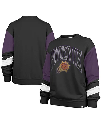 Women's '47 Brand Black Phoenix Suns 2023/24 City Edition Nova Crew Sweatshirt