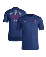 Men's adidas Navy Distressed St. Louis City Sc Aeroready Local Stoic T-shirt