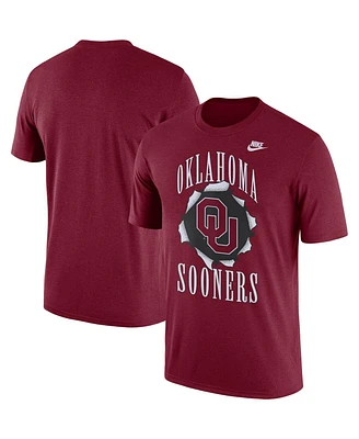 Men's Nike Crimson Oklahoma Sooners Campus Back to School T-shirt