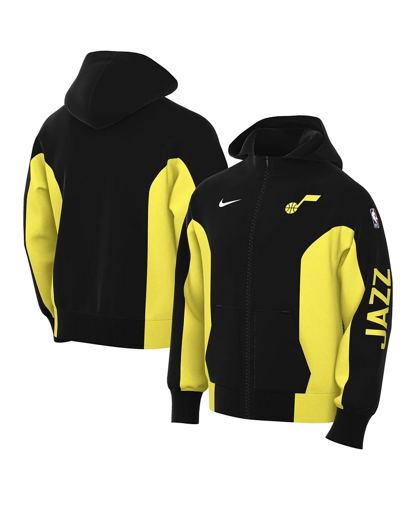 Men's Nike Black Utah Jazz 2023/24 Authentic Showtime Full-Zip Hoodie