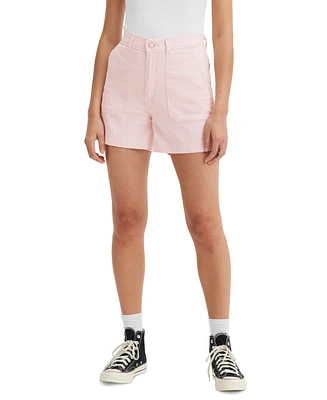 Levi's Women's Mid-Rise Zip-Fly Utility Shorts