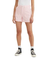 Levi's Women's Mid-Rise Zip-Fly Utility Shorts