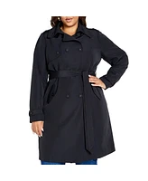 Plus Classic Corset Trench coat