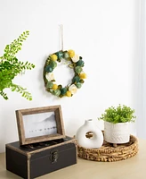 Northlight 9" Thistle Hanging Spring Wreath