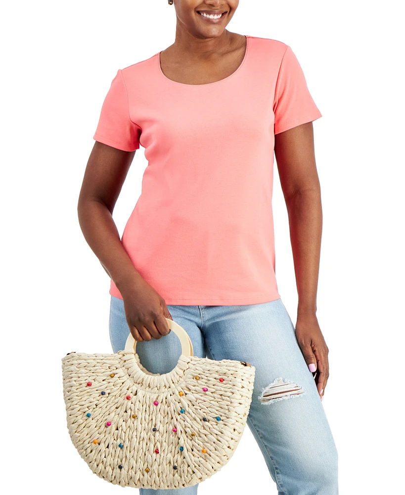 Style & Co Straw Tote Crossbody, Created for Macy's