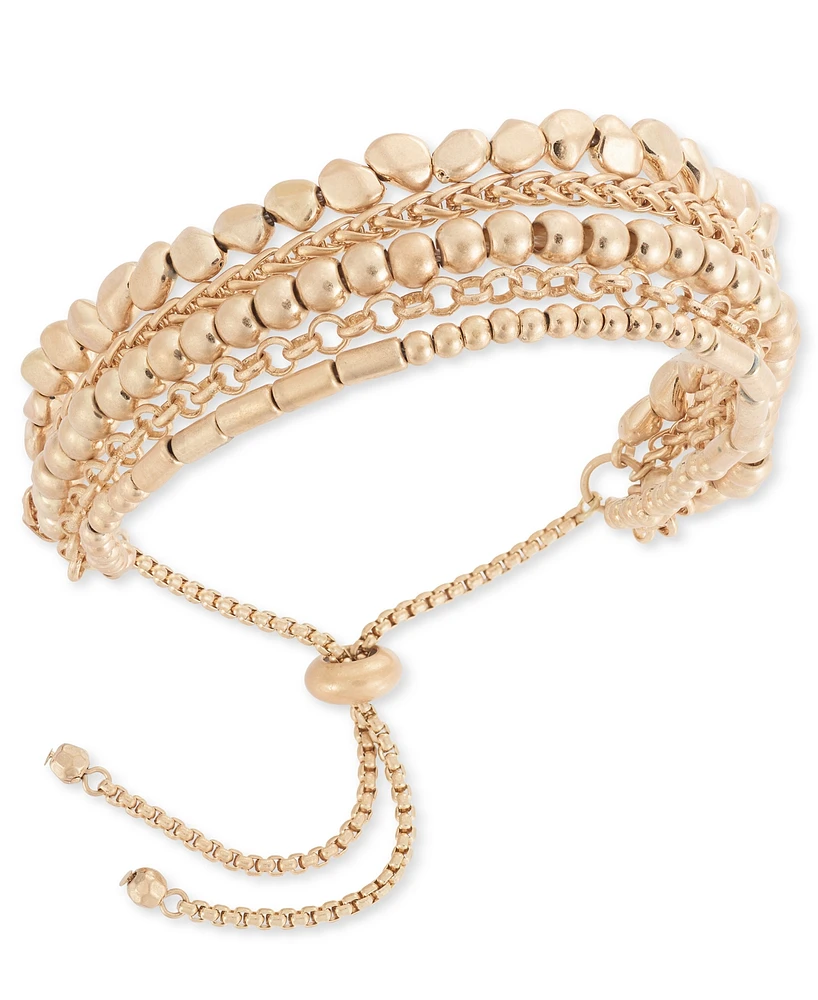 Style & Co Mixed Bead Statement Slider Bracelet, Created for Macy's