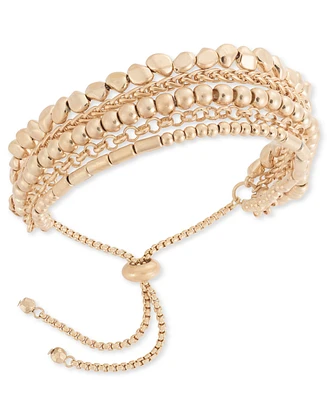 Style & Co Mixed Bead Statement Slider Bracelet, Created for Macy's