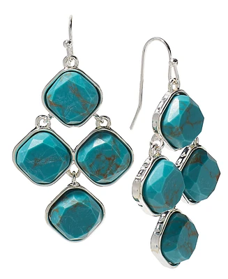 Style & Co Stone Kite Drop Earrings, Created for Macy's