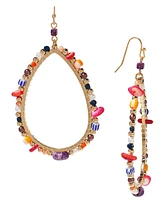 Style & Co Mixed Bead Open Drop Statement Earrings, Created for Macy's