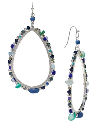 Style & Co Mixed Bead Open Drop Statement Earrings, Created for Macy's