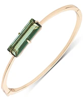 Lauren Ralph Lauren Gold-Tone Baguette Stone Bangle Bracelet