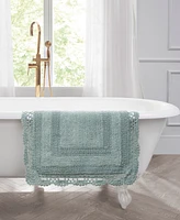 Laura Ashley Crochet Reversible Cotton Bath Rug