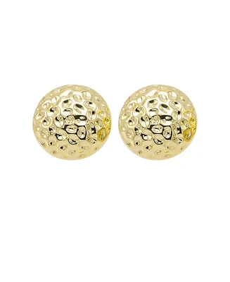 by Adina Eden Indented Puffy Rounded Stud Earring