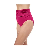 Profile by Gottex Women's Tutti Frutti High Waist swim bottom with side shirring