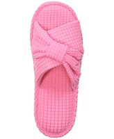 Charter Club Women's Textured Knot-Top Slippers, Created for Macy's