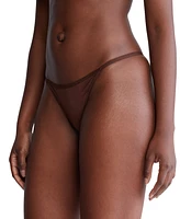 Calvin Klein Women's Ideal Stretch Micro String Thong Underwear QD5115