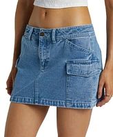 Billabong Women's Hilary Denim Cargo Skirt