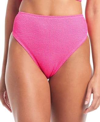 Bar Iii Women's High Leg Rise Bikini Bottoms, Created for Macy's