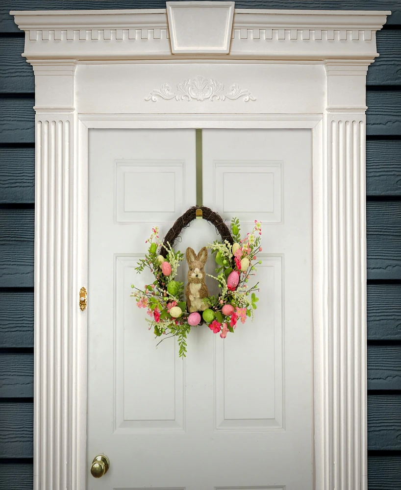 National Tree Company 16" Bunny with Easter Eggs Wreath