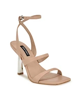 Nine West Women's Kiya Square Toe Stiletto Dress Sandals