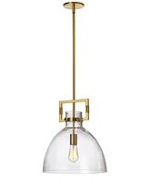 Dainolite 16.75" Metal Liberty 1 Light Pendant