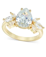 Charter Club Gold-Tone Cubic Zirconia Cluster Ring, Created for Macy's