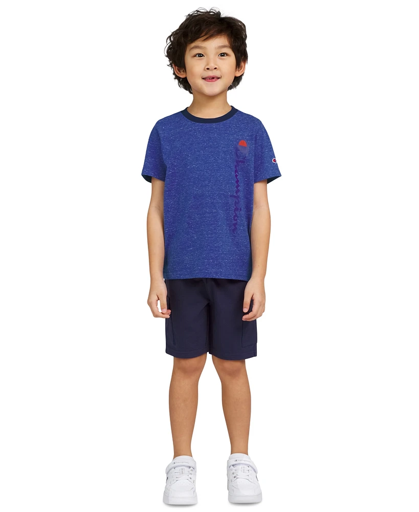 Champion Little Boys Logo Graphic T-Shirt & Shorts, 2 Piece Set