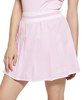 Guess Women's Arleth Pleated Pull-On Logo Tennis Skirt