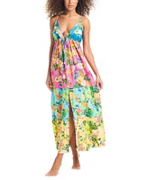 Bar Iii Women's Tiered Printed Ruffle Cover-Up Dress, Created for Macy's