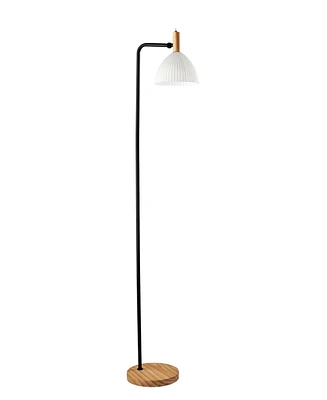 Adesso 60" Wood Peyton Floor Lamp