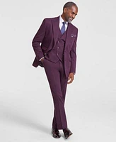 Tayion Collection Mens Classic Fit Solid Suit Separates