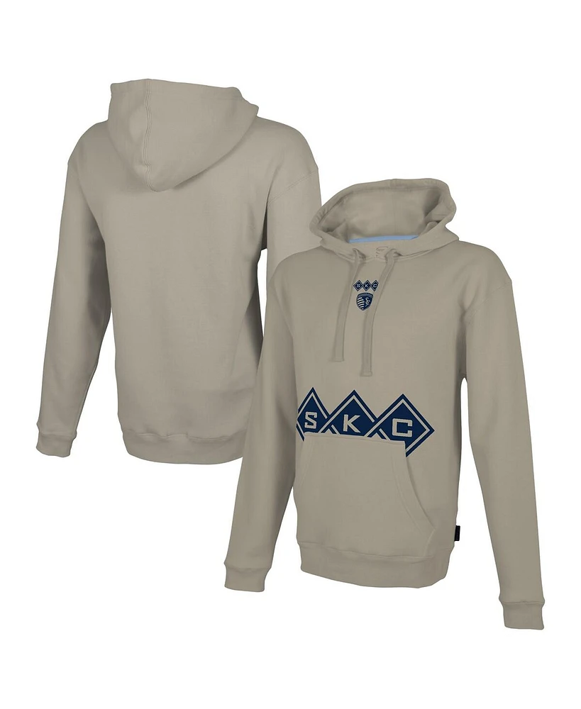 Men's Stadium Essentials Tan Sporting Kansas City Status Pullover Hoodie