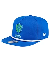 Men's New Era Blue Seattle Sounders Fc The Golfer Kickoff Collection Adjustable Hat