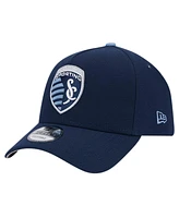 Men's New Era Navy Sporting Kansas City 2024 Kick Off Collection 9FORTY A-Frame Adjustable Hat