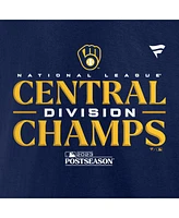 Big Boys Fanatics Navy Milwaukee Brewers 2023 Nl Central Division Champions Locker Room T-shirt