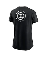 Women's Nike Black Chicago Cubs Over Shoulder T-shirt